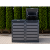 ZABUDOWA ŚMIETNIKOWA 2x120L kolor GRAFIT